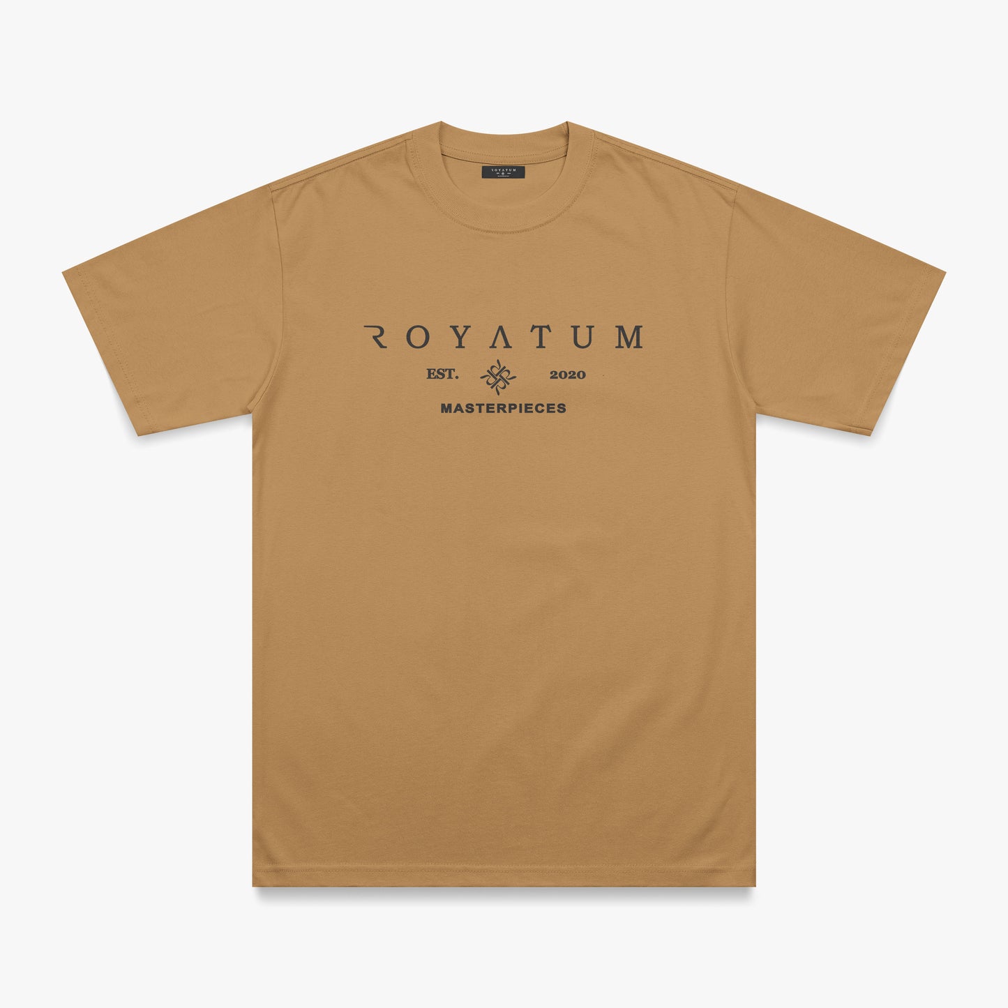 T SHIRT REFULAR FIT ROYATUM ENIGMA CAQUI/NEGRO