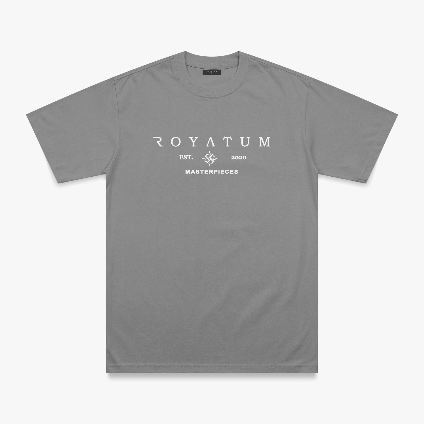 T SHIRT REFULAR FIT ROYATUM ENIGMA GRIS/BLANCO