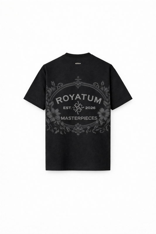 Camiseta Royatum Regular Fit Negra Gris