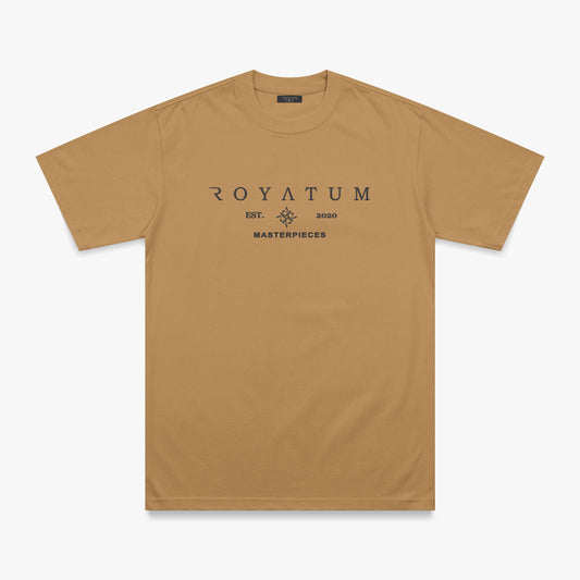 T SHIRT REFULAR FIT ROYATUM ENIGMA CAQUI/NEGRO