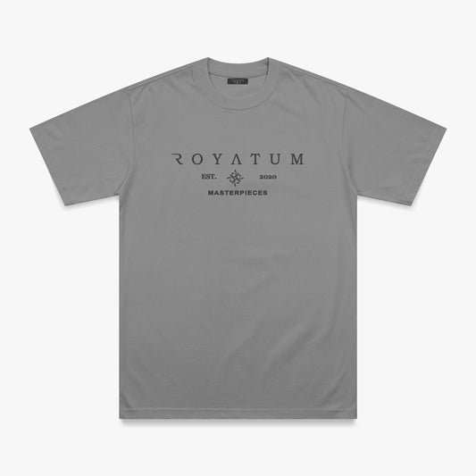 T SHIRT REFULAR FIT ROYATUM ENIGMA GRIS/NEGRO