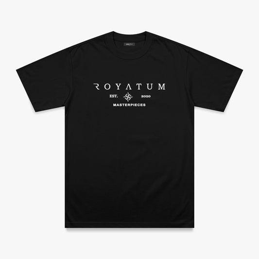 T SHIRT REFULAR FIT ROYATUM ENIGMA NEGRA/BLANCA