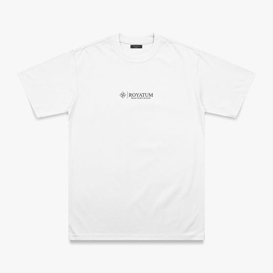 T SHIRT REFULAR FIT ROYATUM GENESIS BLANCO/NEGRO