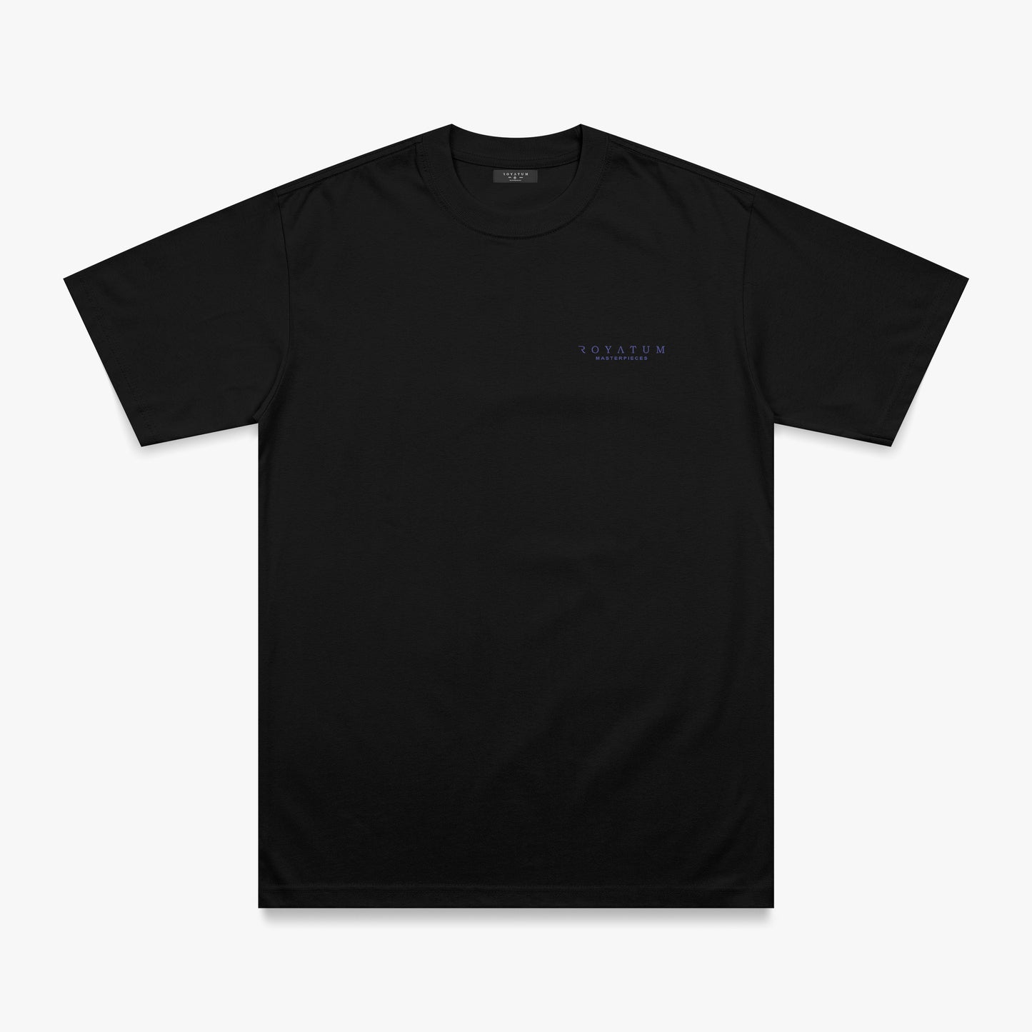 T SHIRT REFULAR FIT ROYATUM GENESIS NEGRO/AZUL